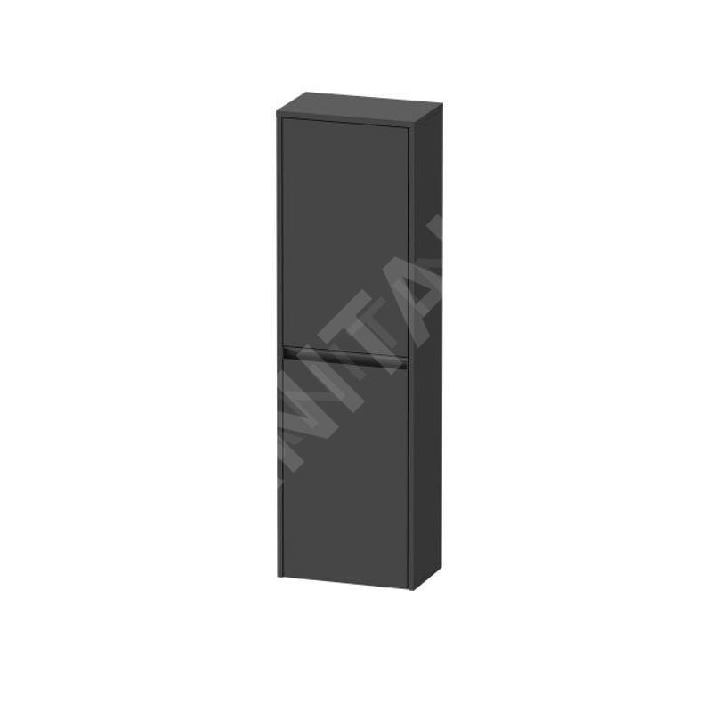 Duravit Ketho.2 - Armoire 1320x400x240 mm, 2 portes, charnières à droite, graphite mat K21319R49490000