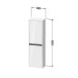 Duravit Ketho.2 - Armoire  1320x400x240 mm, 2 portes, charnières à droite, blanc brillant K21319R22220000