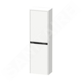 Duravit Ketho.2 - Armoire haute 1320x400x240 mm, 2 portes, charnières à droite, blanc mat K21319R18180000