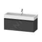 Duravit Ketho.2 - Meuble-vasque 440x1184x460 mm, 1 tiroir, graphite mat K25079049490000 Duravit Ketho.2 - Meuble-vasque 440x1184x460 mm, 1 tiroir, graphite mat K25079049490000