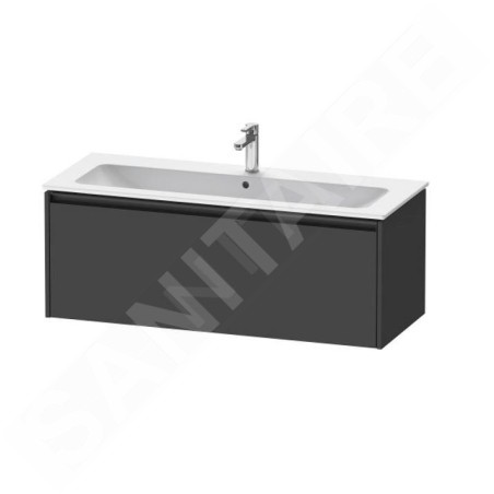Duravit Ketho.2 - Meuble-vasque 440x1210x480 mm, 1 tiroir, graphite mat K25065049490000