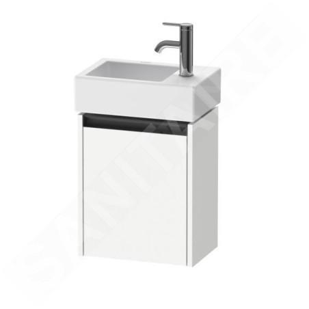 Duravit Ketho.2 - Meuble-vasque 440x364x238 mm, 1 porte, charnières à gauche, blanc mat K25071L18180000