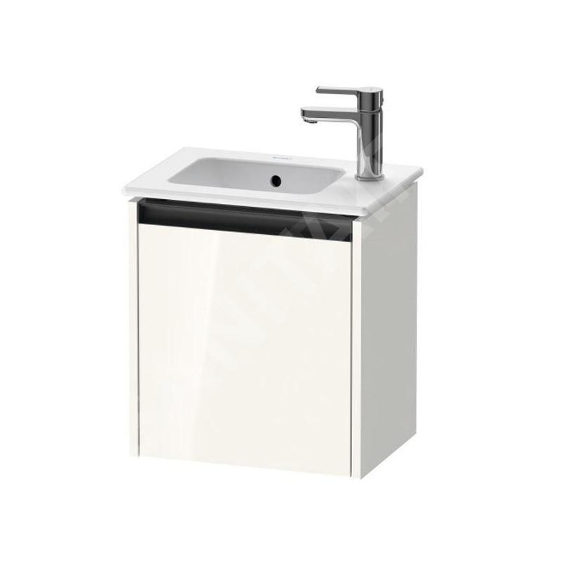 Duravit Ketho.2 - Meuble-vasque 440x410x292 mm, 1 porte, charnières à gauche, blanc brillant K25060L22220000 Duravit Ketho.2 - Meuble-vasque 440x410x292 mm, 1 porte, charnières à gauche, blanc brillant K25060L22220000