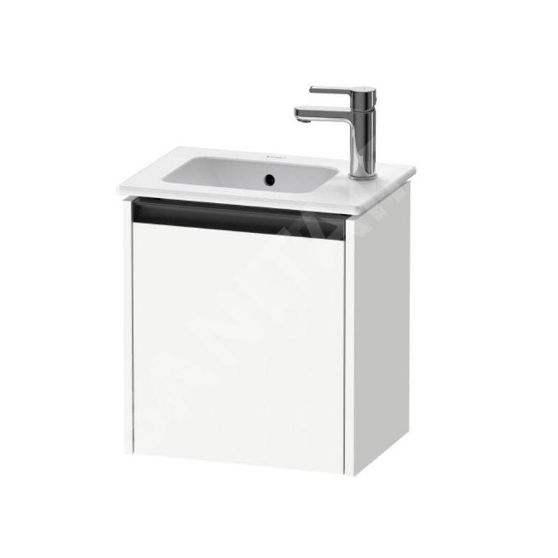 Duravit Ketho.2 - Meuble-vasque 440x410x292 mm, 1 porte, charnières à gauche, blanc mat K25060L18180000