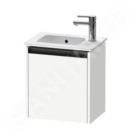 Duravit Ketho.2 - Meuble-vasque 440x410x292 mm, 1 porte, charnières à gauche, blanc mat K25060L18180000
