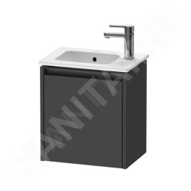Duravit Ketho.2 - Meuble-vasque 440x410x292 mm, 1 porte, charnières à droite, graphite mat K25060R49490000