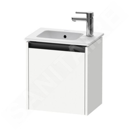 Duravit Ketho.2 - Meuble-vasque 440x410x292 mm, 1 porte, charnières à droite, blanc mat K25060R18180000