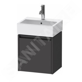 Duravit Ketho.2 - Meuble-vasque 440x434x338 mm, 1 porte, charnières à gauche, graphite mat K25070L49490000