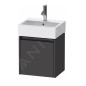 Duravit Ketho.2 - Meuble-vasque 440x434x338 mm, 1 porte, charnières à gauche, graphite mat K25070L49490000