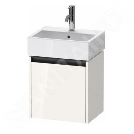 Duravit Ketho.2 - Meuble-vasque 440x434x338 mm, 1 porte, charnières à droite, blanc brillant K25070L22220000