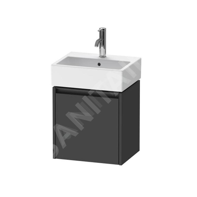 Duravit Ketho.2 - Meuble-vasque 440x434x338 mm, 1 porte, charnières à droite, graphite mat K25070R49490000 Duravit Ketho.2 - Meuble-vasque 440x434x338 mm, 1 porte, charnières à droite, graphite mat K25070R49490000