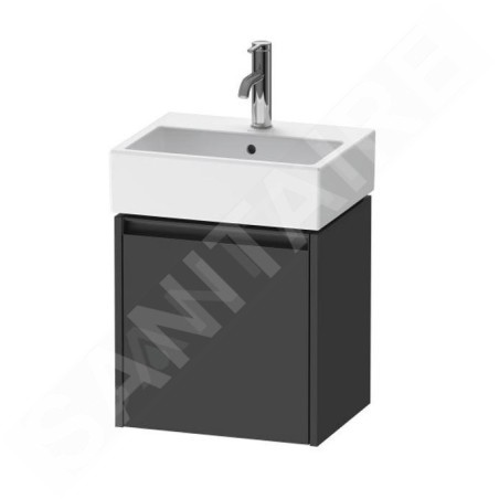 Duravit Ketho.2 - Meuble-vasque 440x434x338 mm, 1 porte, charnières à droite, graphite mat K25070R49490000
