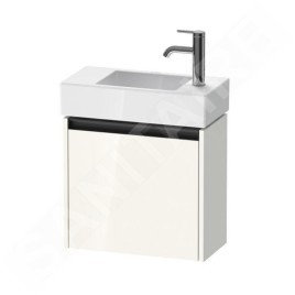 Duravit Ketho.2 - Meuble-vasque 440x484x238 mm, 1 porte, charnières à droite, blanc brillant K25072L22220000