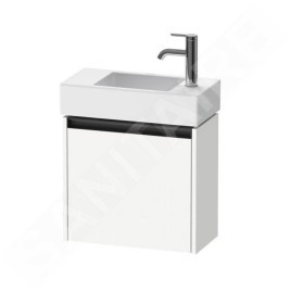 Duravit Ketho.2 - Meuble-vasque 440x484x238 mm, 1 porte, charnières à droite, blanc mat K25072L18180000