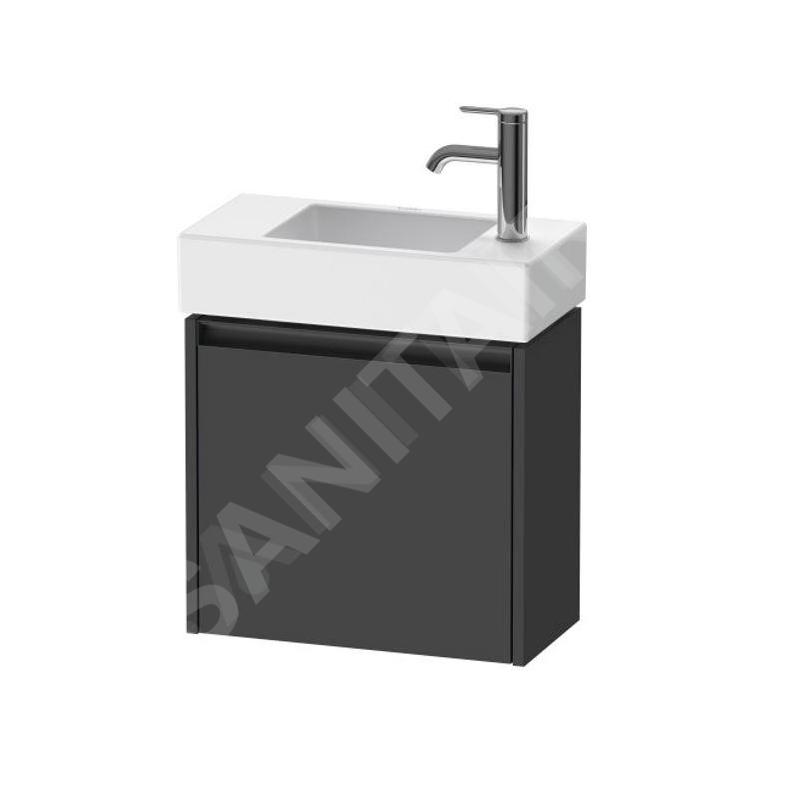 Duravit Ketho.2 - Meuble-vasque 440x484x238 mm, 1 porte, charnières à droite, graphite mat K25072R49490000 Duravit Ketho.2 - Meuble-vasque 440x484x238 mm, 1 porte, charnières à droite, graphite mat K25072R49490000