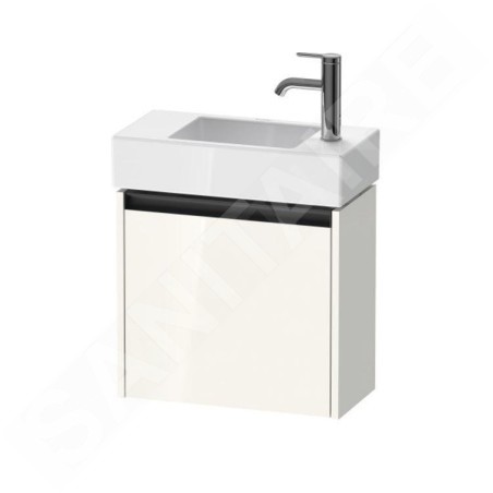 Duravit Ketho.2 - Meuble-vasque 440x484x238 mm, 1 porte, charnières à droite, blanc brillant K25072R22220000
