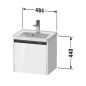 Duravit Ketho.2 - Meuble à lavabo 440x484x375 mm, 1 tiroirs, graphite mat K25080049490000 Duravit Ketho.2 - Meuble à lavabo 440x484x375 mm, 1 tiroirs, graphite mat K25080049490000