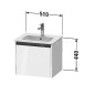 Duravit Ketho.2 - Meuble-vasque, 440x510x420 mm, 1 tiroir, blanc mat K25061018180000 Duravit Ketho.2 - Meuble-vasque, 440x510x420 mm, 1 tiroir, blanc mat K25061018180000