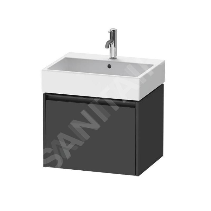 Duravit Ketho.2 - Meuble à lavabo 440x584x460 mm, 1 tiroirs, graphite mat K25075049490000