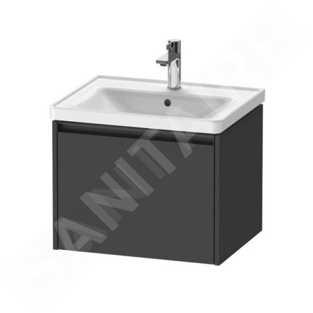 Duravit Ketho.2 - Meuble à lavabo 440x584x455 mm, 1 tiroirs, graphite mat K25081049490000