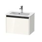 Duravit Ketho.2 - Meuble-vasque, 440x610x390 mm, 1 tiroir, blanc brillant K25055022220000 Duravit Ketho.2 - Meuble-vasque, 440x610x390 mm, 1 tiroir, blanc brillant K25055022220000