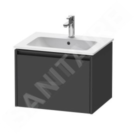 Duravit Ketho.2 - Meuble à lavabo 440x610x480 mm, 1 tiroirs, graphite mat K25062049490000