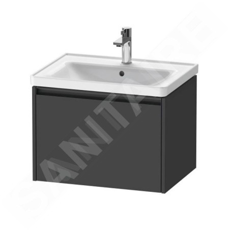 Duravit Ketho.2 - Meuble à lavabo 440x634x455 mm, 1 tiroirs, graphite mat K25082049490000