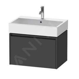 Duravit Ketho.2 - Meuble à lavabo 440x684x460 mm, 1 tiroirs, graphite mat K25076049490000