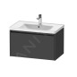 Duravit Ketho.2 - Meuble à lavabo 440x784x455 mm, 1 tiroirs, graphite mat K25083049490000 Duravit Ketho.2 - Meuble à lavabo 440x784x455 mm, 1 tiroirs, graphite mat K25083049490000