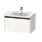 Duravit Ketho.2 - Meuble-vasque, 440x784x455 mm, 1 tiroir, blanc brillant K25083022220000 Duravit Ketho.2 - Meuble-vasque, 440x784x455 mm, 1 tiroir, blanc brillant K25083022220000