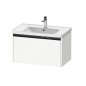 Duravit Ketho.2 - Meuble-vasque, 440x784x455 mm, 1 tiroir, blanc mat K25083018180000 Duravit Ketho.2 - Meuble-vasque, 440x784x455 mm, 1 tiroir, blanc mat K25083018180000
