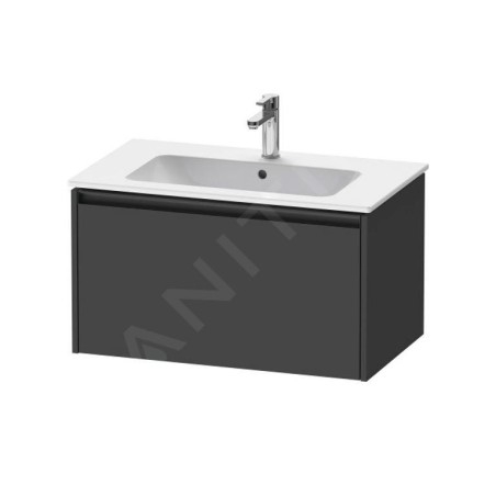 Duravit Ketho.2 - Meuble à lavabo 440x810x480 mm, 1 tiroirs, graphite mat K25063049490000