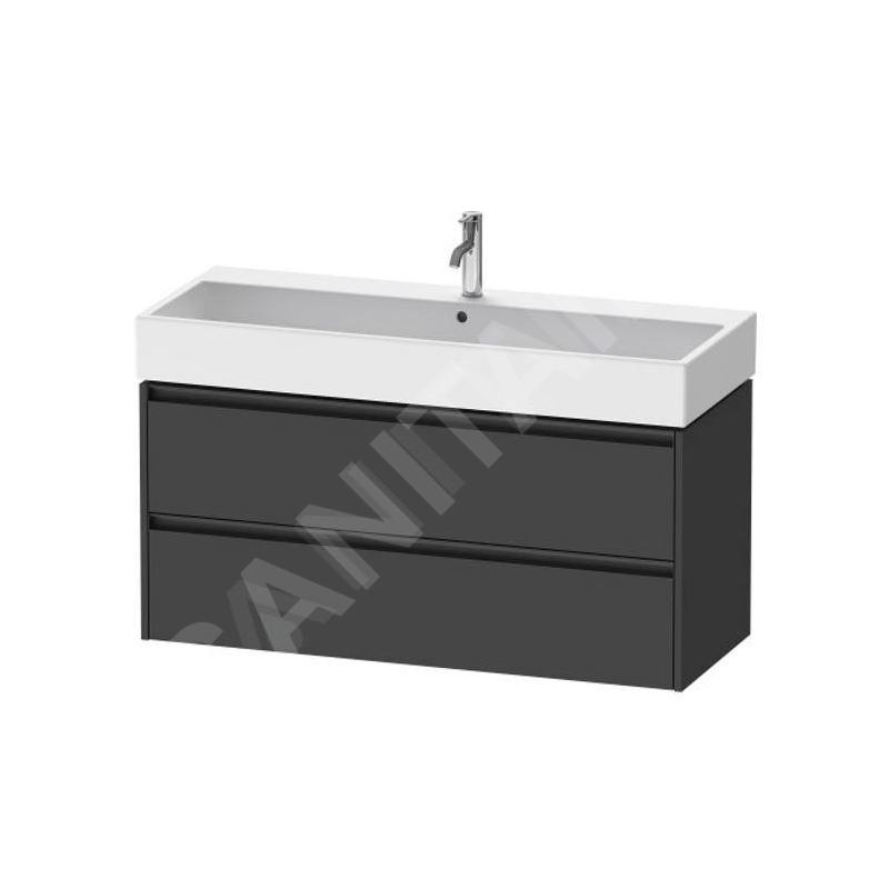Duravit Ketho.2 - Meuble-vasque, 549x1184x460 mm, 2 tiroirs, graphite mat K25279049490000 Duravit Ketho.2 - Meuble-vasque, 549x1184x460 mm, 2 tiroirs, graphite mat K25279049490000