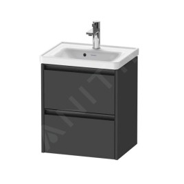 Duravit Ketho.2 - Meuble-vasque, 549x484x375 mm, 2 tiroirs, graphite mat K25280049490000