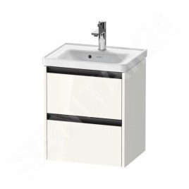 Duravit Ketho.2 - Meuble-vasque, 549x484x375 mm, 2 tiroirs, blanc brillant K25280022220000