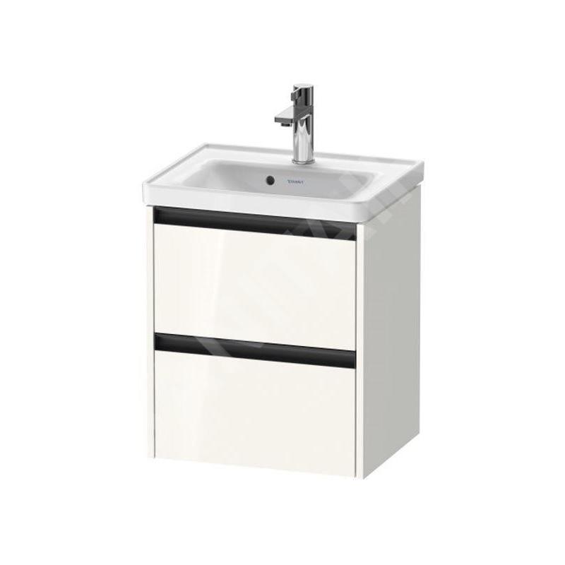Duravit Ketho.2 - Meuble-vasque, 549x484x375 mm, 2 tiroirs, blanc brillant K25280022220000