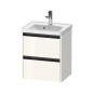 Duravit Ketho.2 - Meuble-vasque, 549x484x375 mm, 2 tiroirs, blanc brillant K25280022220000