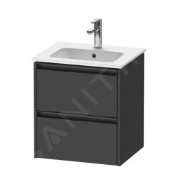 Duravit Ketho.2 - Meuble-vasque, 549x510x420 mm, 2 tiroirs, graphite mat K25261049490000