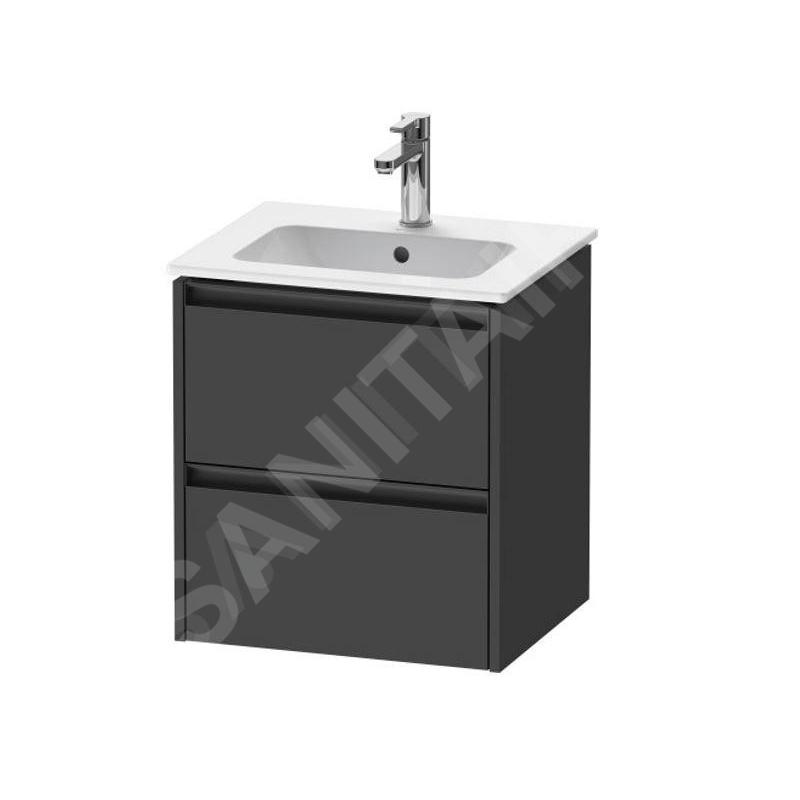 Duravit Ketho.2 - Meuble-vasque, 549x510x420 mm, 2 tiroirs, graphite mat K25261049490000