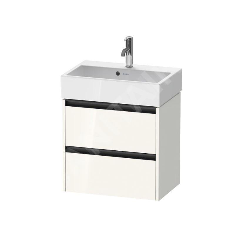 Duravit Ketho.2 - Meuble-vasque, 549x584x390 mm, 2 tiroirs, blanc brillant K25273022220000 Duravit Ketho.2 - Meuble-vasque, 549x584x390 mm, 2 tiroirs, blanc brillant K25273022220000