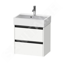 Duravit Ketho.2 - Meuble-vasque, 549x584x390 mm, 2 tiroirs, blanc mat K25273018180000