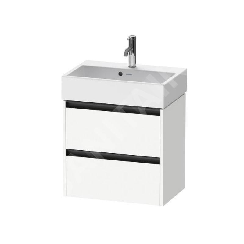 Duravit Ketho.2 - Meuble-vasque, 549x584x390 mm, 2 tiroirs, blanc mat K25273018180000