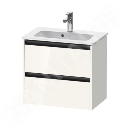 Duravit Ketho.2 - Meuble-vasque, 549x610x390 mm, 2 tiroirs, blanc brillant K25255022220000