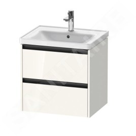 Duravit Ketho.2 - Meuble-vasque, 549x584x455 mm, 2 tiroirs, blanc brillant K25281022220000