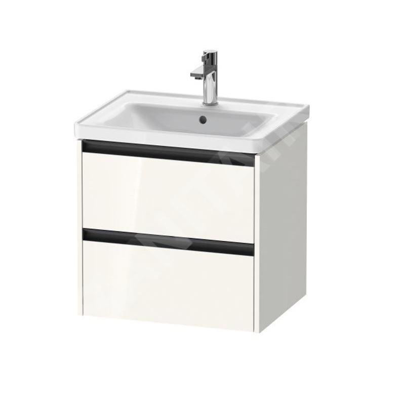 Duravit Ketho.2 - Meuble-vasque, 549x584x455 mm, 2 tiroirs, blanc brillant K25281022220000 Duravit Ketho.2 - Meuble-vasque, 549x584x455 mm, 2 tiroirs, blanc brillant K25281022220000