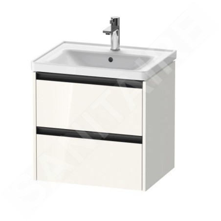Duravit Ketho.2 - Meuble-vasque, 549x584x455 mm, 2 tiroirs, blanc brillant K25281022220000