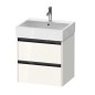 Duravit Ketho.2 - Meuble-vasque, 549x584x460 mm, 2 tiroirs, blanc brillant K25275022220000 Duravit Ketho.2 - Meuble-vasque, 549x584x460 mm, 2 tiroirs, blanc brillant K25275022220000