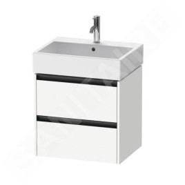 Duravit Ketho.2 - Meuble-vasque, 549x584x460 mm, 2 tiroirs, blanc mat K25275018180000