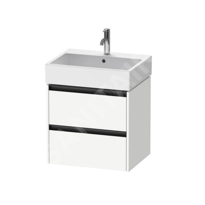 Duravit Ketho.2 - Meuble-vasque, 549x584x460 mm, 2 tiroirs, blanc mat K25275018180000 Duravit Ketho.2 - Meuble-vasque, 549x584x460 mm, 2 tiroirs, blanc mat K25275018180000
