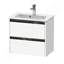 Duravit Ketho.2 - Meuble-vasque, 549x610x390 mm, 2 tiroirs, blanc mat K25255018180000